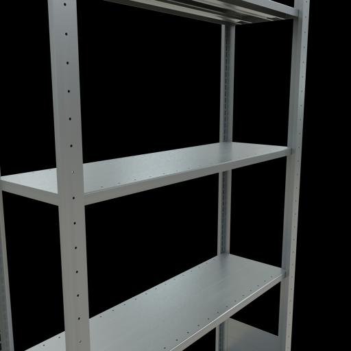 Actual product image Schulte Lagertechnik MULTIplus150 boltless basic shelving system with length ledgers