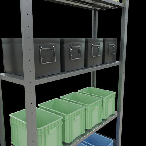 Actual product image Schulte Lagertechnik MULTIplus150 boltless basic shelving system with length ledgers