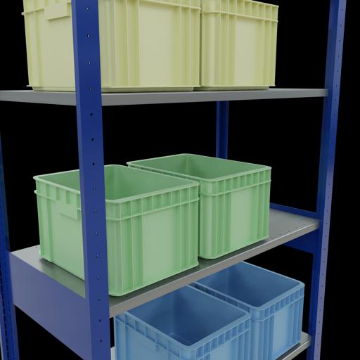 Actual product image Schulte Lagertechnik MULTIplus150 basic racking system with length ledgers