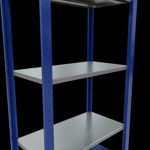 Immagine prodotto Schulte Lagertechnik Sistema di scaffalature di base senza viti MULTIplus150 con ripiani di lunghezza