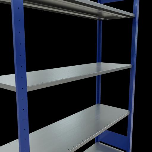 Produktbild Schulte Lagertechnik Stecksystem Grundregal MULTIplus150 mit Längenriegel