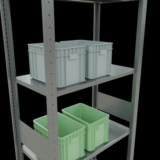Immagine prodotto Schulte Lagertechnik Sistema di scaffalature di base senza viti MULTIplus150 con ripiani di lunghezza