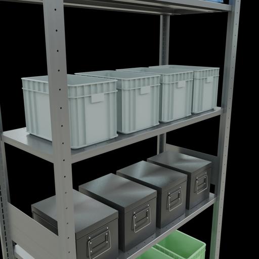 Immagine prodotto Schulte Lagertechnik Sistema di scaffalature di base senza viti MULTIplus150 con ripiani di lunghezza