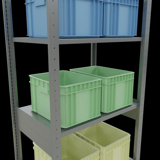 Immagine prodotto Schulte Lagertechnik Sistema di scaffalature di base senza viti MULTIplus150 con ripiani di lunghezza