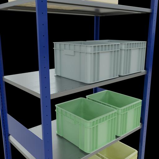Immagine prodotto Schulte Lagertechnik Sistema di scaffalature di base senza viti MULTIplus150 con ripiani di lunghezza