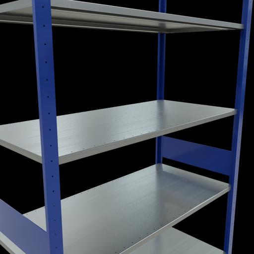 Produktbild Schulte Lagertechnik Stecksystem Grundregal MULTIplus150 mit Längenriegel