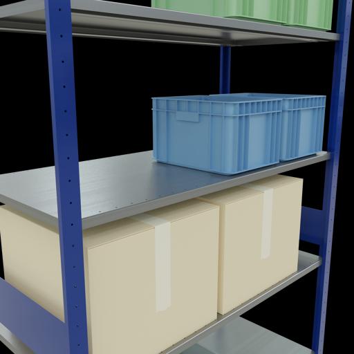 Produktbild Schulte Lagertechnik Stecksystem Grundregal MULTIplus150 mit Längenriegel