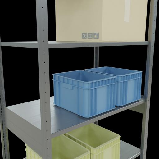 Produktbild Schulte Lagertechnik Stecksystem Grundregal MULTIplus150 mit Längenriegel