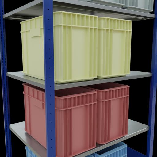 Immagine prodotto Schulte Lagertechnik Sistema di scaffalature di base senza viti MULTIplus150 con ripiani di lunghezza