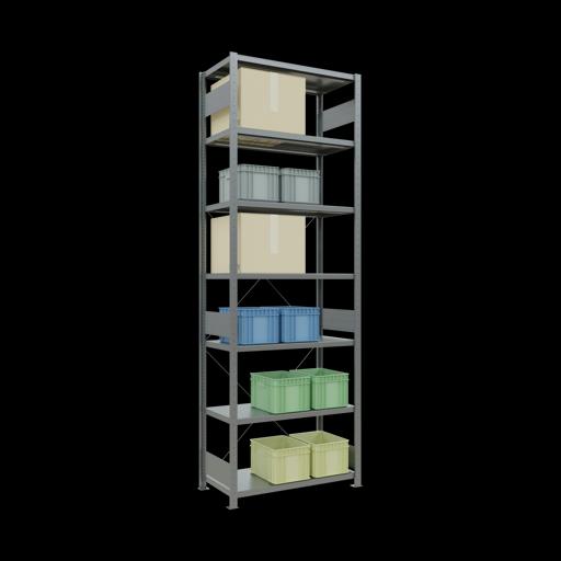 Actual product image Schulte Lagertechnik MULTIplus250 basic racking system with cross braces