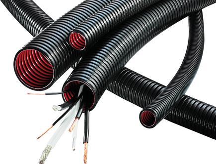 Immagine prodotto PMA Guaina per cavi flessibili multistrato, 36,8 mm, poliammide 12, nero (600 cm)