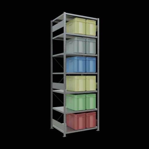 Actual product image Schulte Lagertechnik MULTIplus250 basic racking system with cross braces