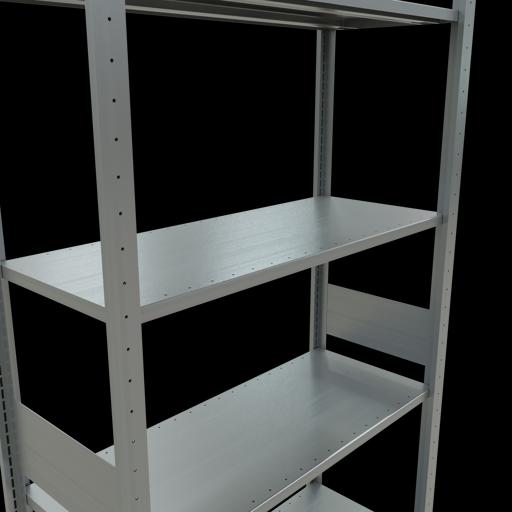 Actual product image Schulte Lagertechnik MULTIplus85 boltless basic shelving system with length ledgers