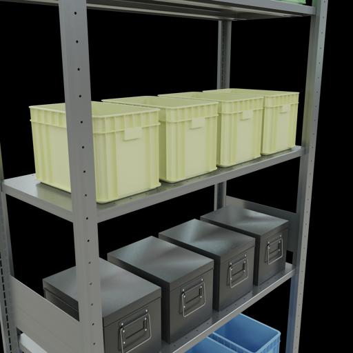 Actual product image Schulte Lagertechnik MULTIplus85 boltless basic shelving system with length ledgers