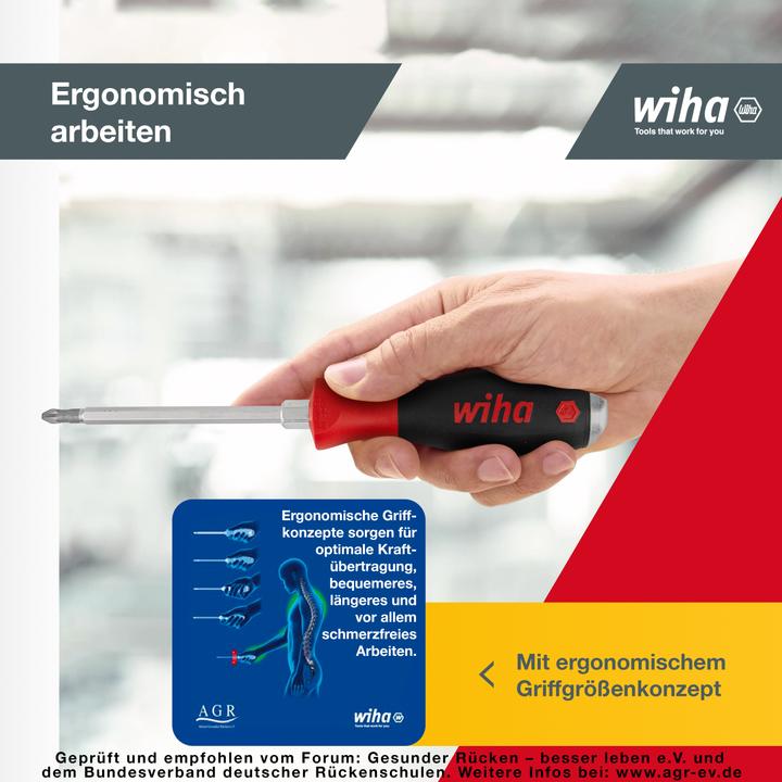 Produktbild Wiha SoftFinish (Schlitzschrauben, Phillipps-Kreuzschlitz (PH))