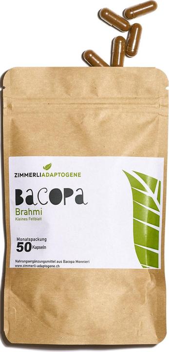 Zimmerli Adaptogene Bacopa Brahmi en gélules (BIO) 50 gélules (1 pièce(s), Capsules, 25 g)