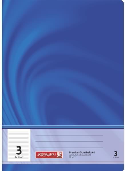Actual product image Exercise book Vivendi ruled 3 lined DIN A4 without margin, 32 sheets (A4)