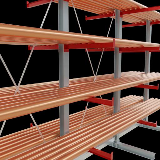 Immagine prodotto Schulte Lagertechnik K 6000 scaffale base a sbalzo 4 montanti - 2 lati