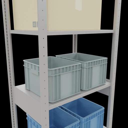 Produktbild Schulte Lagertechnik Stecksystem Grundregal MULTIplus150 mit Längenriegel