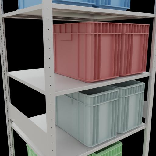Actual product image Schulte Lagertechnik MULTIplus150 basic racking system with length ledgers