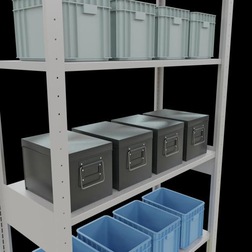 Image du produit Schulte Lagertechnik Système d'emboîtement pour rayonnage de base MULTIplus85 avec traverse de longueur