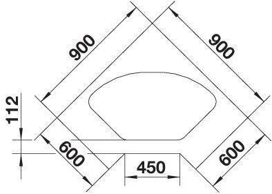 Produktbild Blanco Delta-IF (Einbauspüle mit Abtropffläche, 105.60 cm, 57.50 cm)