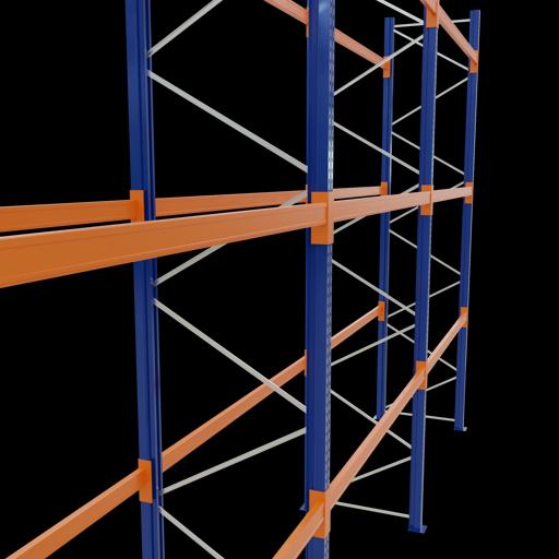 Produktbild Schulte Lagertechnik Palettenregal 3 Felder á 2700 mm