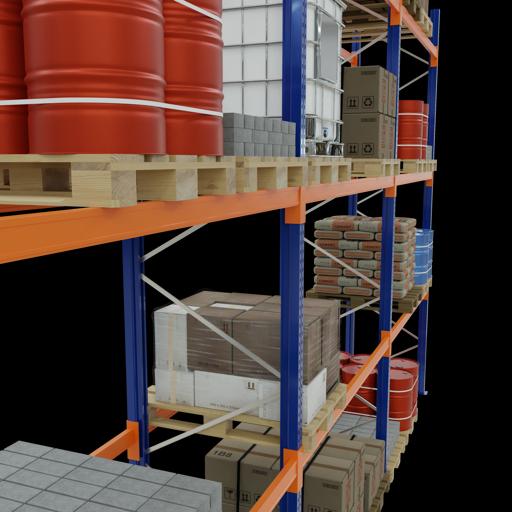 Produktbild Schulte Lagertechnik Palettenregal 3 Felder á 2700 mm