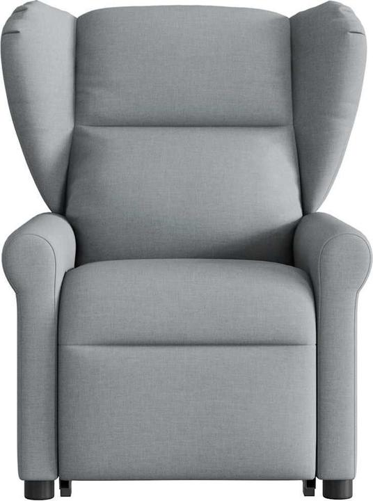 Actual product image VidaXL Electric massage chair with stand-up aid Light grey fabric