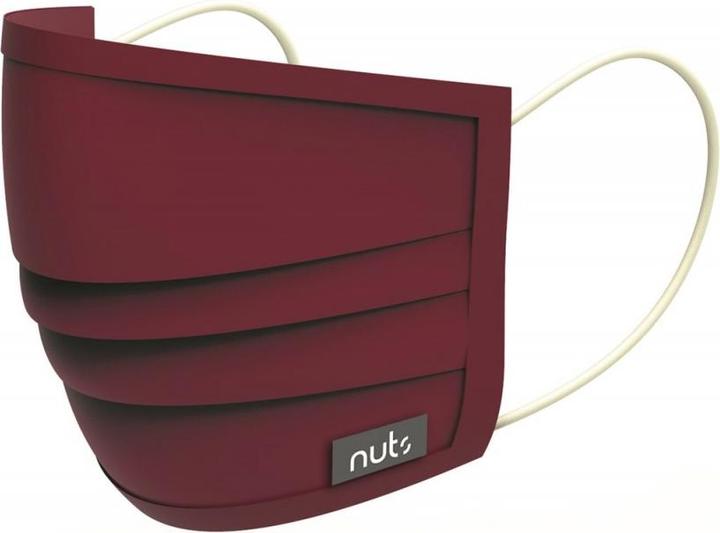 Nuts HEIQ Viroblock Maschera Tessile Rosso (1 x)