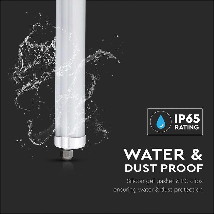 Produktbild V-TAC VT1249 LED Wasserdichte Lampe GSerie 1200mm 36W 4500K 120lmW (4320 lm)