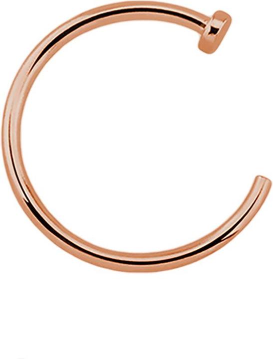 Actual product image Star Piercing Nose ring open rose gold (without brass, Titanium G23)