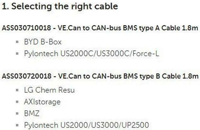 Immagine prodotto Victron Energy VE.Can a CAN-bus BMS (Spina solare)
