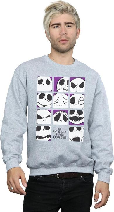 Image du produit Disney - Sweat NIGHTMARE BEFORE CHRISTMAS MANY FACES OF JACK SQUARES - Homme (XL)