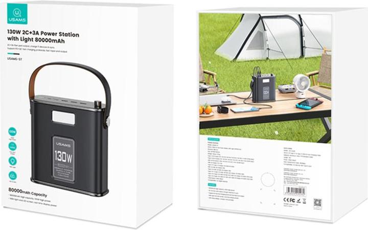 Produktbild Usams ST Schnellladeset (80000 mAh, 130 W, 296 Wh)