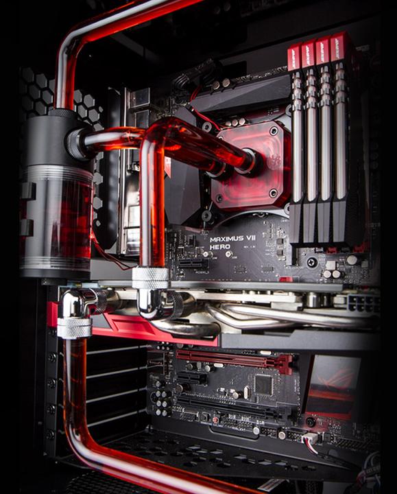 Produktbild In Win 805 rot/schwarz (ATX, mATX, Mini-ITX)