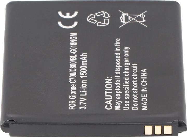 Produktbild XCell Akku passend für Gionee C700 Li-Ion Akku BL-G018, 3.7V, 1500mAh, 60x55x4,8mm