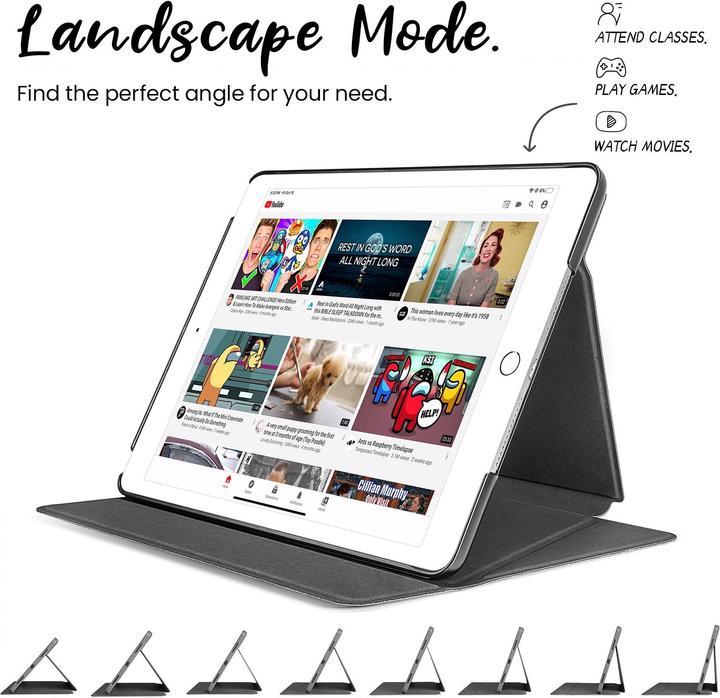 Actual product image tomtoc B02 (10.2") Vertical Tablet Case (iPad 2019 (7th gene), iPad 2020 (8. Gen))