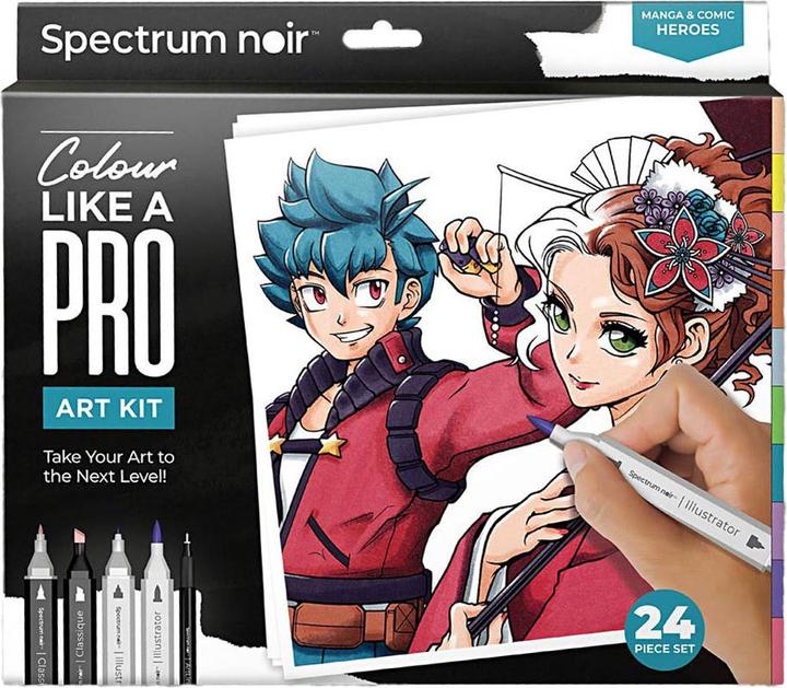 Creativ Company Hobby-Set Illustration Manga- und Comic-Helden-Malset