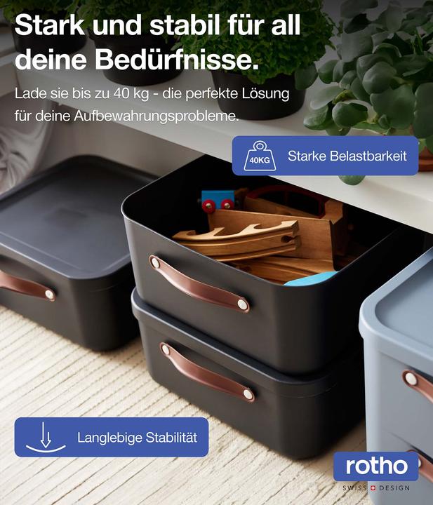 Actual product image Rotho Set of 2 storage boxes Maloja 25l (25 l)