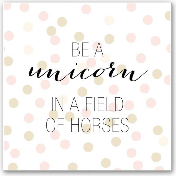 Produktbild Trenddeko Confetti & Cream - Be a unicorn... (50 x 50 cm)