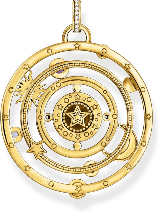 Image du produit Thomas Sabo Pendentif demi-sphère avec oeil pierres multicolores doré (Argent 925, Émail/argent, Émail)