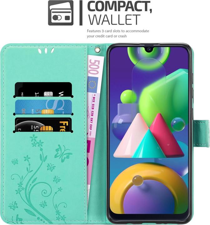 Productafbeelding Cadorabo Bloemen Boekomslag (Samsung Galaxy M31)