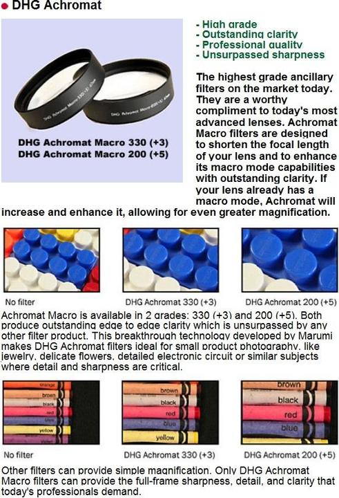 Actual product image Marumi Achromat Macro 200 5 DHG (55 mm, Close-up lens, 55 mm)
