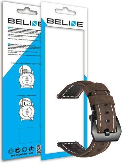 Produktbild Beline Smartwatch-Lederarmband, braune Farbe, 20 mm (20 mm)