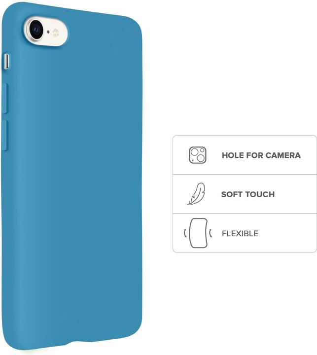 Produktbild SBS Rainbow Case iPhone SE 2022/ iPhone SE 2020/8/7 cerulean color (Apple iPhone SE (2nd Gen), Apple iPhone SE (3rd Gen))