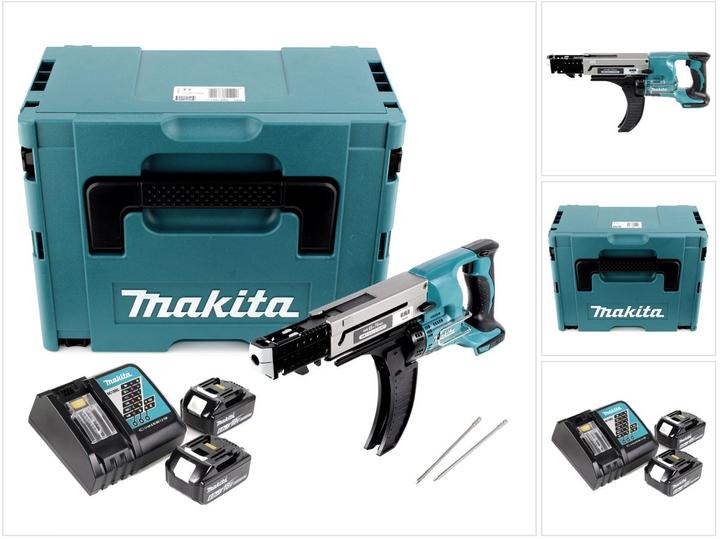 Image du produit Makita DFR 750 RGJ Visseuse automatique sans fil à Magasin 18V 45-75mm + 2x Batteries 6,0Ah + Charge (Fonctionnement sur batterie)