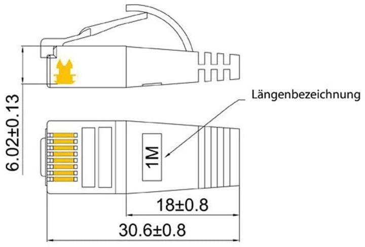 Actual product image Wirewin Pkw-Stp-Slim-Kat6 5.0 Gn (STP, CAT6, 5 m)