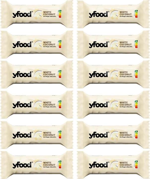 Immagine prodotto YFood Cocco e cioccolato bianco (Cioccolato bianco, Cocco, 12 pz., 720 g)