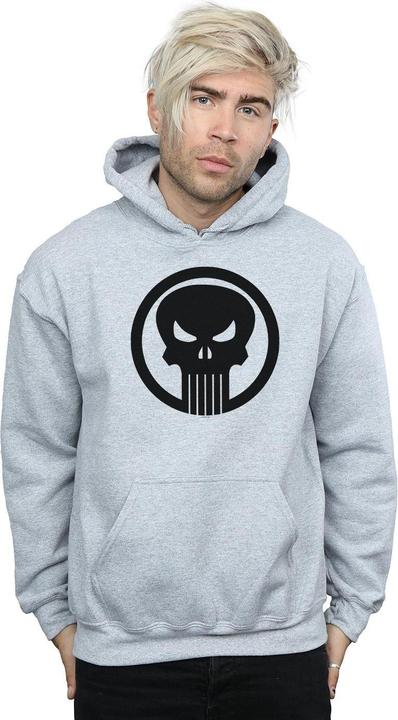 Actual product image Mens The Punisher Skull Circle Hoodie (3XL)